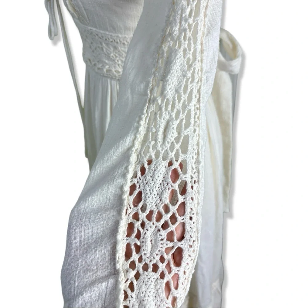 GUNNE SAX by Jessica San Francisco VINTAGE 70s Cotton Long Dress - Picture 4 of 9